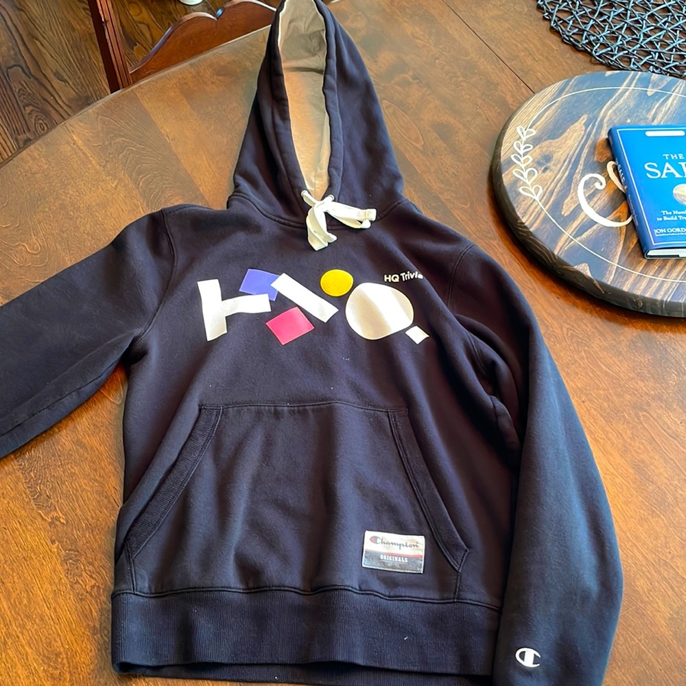Limited edition HQ trivia Champion hoodie